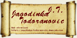 Jagodinka Todoranović vizit kartica
